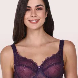Enamor Purple Lace Non-padded Bra-picture-34