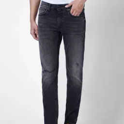 Jack & Jones Grey Skinny Fit Distressed Jeans-picture-45