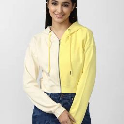 Forever 21 Yellow Cotton Regular Fit Sweatshirt-image-17