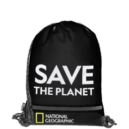 National Geographic Black Medium Drawstring Bag-image-11