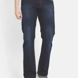 Octave Navy Cotton Regular Fit Jeans-image-93