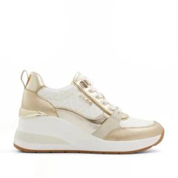 Aldo Women's CAROTERIEL Gold & White Sneakers-17