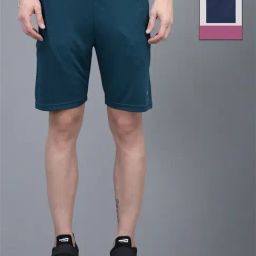 Force NXT Green & Navy Regular Fit Sports Shorts- Pack Of 2-image-97