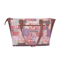 ZOUK Kutch Gamthi Multicolor Printed Tote Handbag image 4