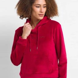 Spykar Red Regular Fit Hoodie-14