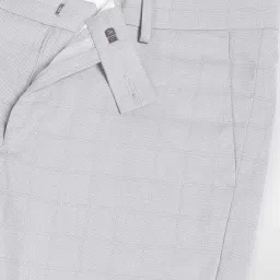 Arrow Grey Regular Fit Self Pattern Trousers image 4