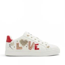 Aldo Women's DIGIHEART White Sneakers-34