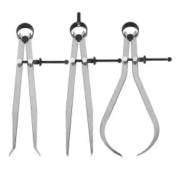illuminate Tools Spring Caliper Set Stainless Steel 254 mm(10 Inch), 0322BGOH1V4 (Set of 3 Pcs)-5