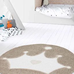 Obsessions Light Brown Machine Made Non Shedding Centrepiece Carpet - Medium-image-14