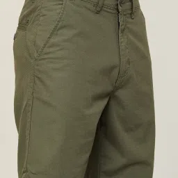 code by lifestyle Code Casual Olive Regular Fit Shorts image 5
