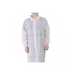 SSWW Lab Coat Non Woven Fabric White Size Free (Pack of 50 pcs)-10