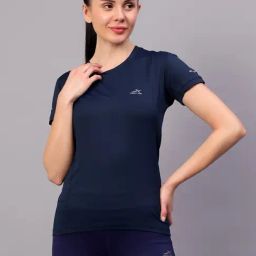 Vector X Navy Polyester Solid Half Sleeves Sport T-Shirt-image-66
