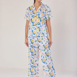 Urban Sundari Women Floral Printed Pure Cotton Night suit-picture-53