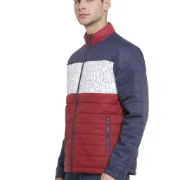 Pepe Jeans Red Regular Fit Colour Block Jacket image 3