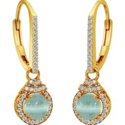 Joyalukkas 22k Yellow Gold Teardrop Blossom Hoop Earrings for Women-42