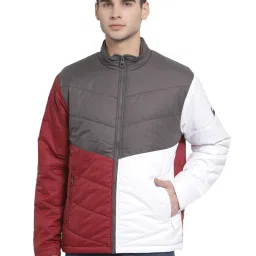Pepe Jeans Red Regular Fit Colour Block Jacket image 1