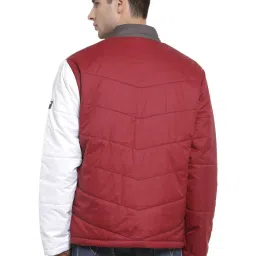 Pepe Jeans Red Regular Fit Colour Block Jacket image 2