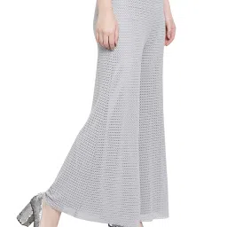 Office & You Grey Square Lycra Palazzo image 3