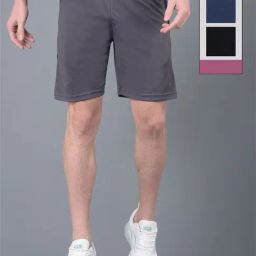 Force NXT Multicolored Regular Fit Sports Shorts- Pack Of 3-image-59