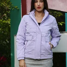 Campus Sutra Purple Regular Fit Jacket-picture-15