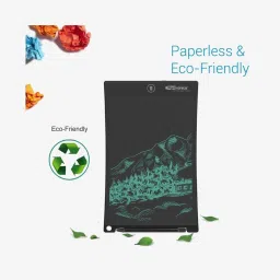 Portronics RuffPad 10 Plus Re-Writable LCD Writing Pad with Content Safety Button (Black) image 5