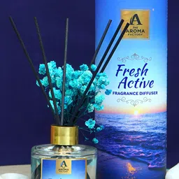 The Aroma Factory Fresh Active Fragrance Reed Diffuser & Sticks image 1