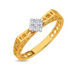 Kisna Diamond & Gold Jewellery Venessa 18k (750) Diamond & Gold Ring For Women-picture-37