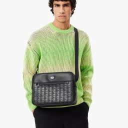 Lacoste Black Nomogramme Reporter Bag-43