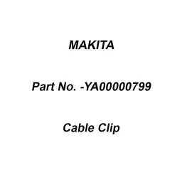 Makita Cable Clip Suitable for ELM3720, Part No YA00000799-picture-11