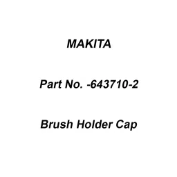 Makita Brush Holder Cap Suitable for 4112HS, Part No 643710-2-picture-25