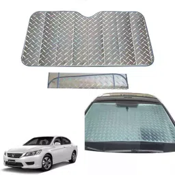 Auto Pearl F08 Dashboard Sun Shade Cover with Suction Cup for Honda Accord (Grey)-13