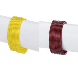 1ST TIME Set Of 24 Yellow Alloy Bangles-picture-24