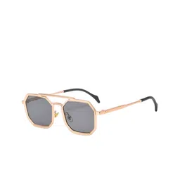 SPADEACES Unisex Black Lens & Gold-Toned Square Sunglasses with-picture-36