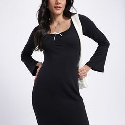 glitchez Cuddle Core Bow Mini Sheath Dress-image-7