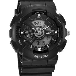 Sonata Men Dial & Straps Analogue and Digital Watch 77137PP04 image 1