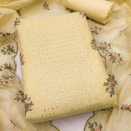 SHADOW & SAINING Embroidered Unstitched Dress Material-picture-5