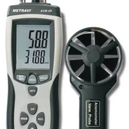 Metravi AVM-09 Digital Thermo Anemometer Cum Pressure Meter 0.40 to 30 m/s-27