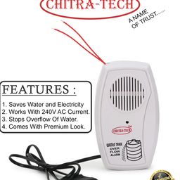 chitra-tech Water Tank Overflow Alarm, in Both Hindi and English Language, Works with AC220-240V, Heavy Brass Parts,, Loud and Sweet Sound, with Water Sensor image 4
