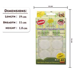 Runbugz Mosquito Repellent Patches - Plain (48) - White image 3