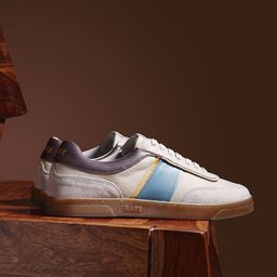 RARE RABBIT Men Leather Lace-Up Sneakers-image-33