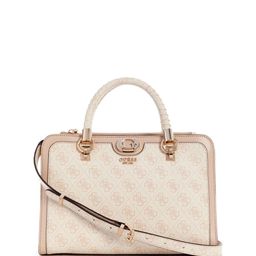 GUESS Women Brand Logo Printed Structured Handheld Bag-13