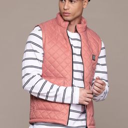 The Roadster Lifestyle Co. Mock Collar Quilted Jacket-28