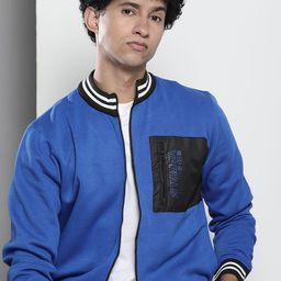 The Indian Garage Co Men Blue Solid Sweatshirt-image-47