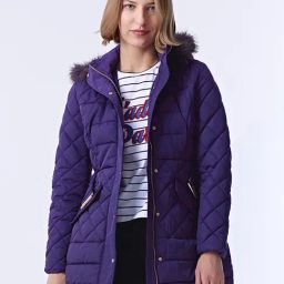 Cover Story Purple Regular Fit Puffer Jacket-picture-13