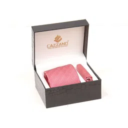 Cazzano Men Tie and Pocket Square Accessory Gift Set of 2-17