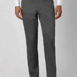 Van Heusen Grey Regular Fit Texture Trousers-picture-23