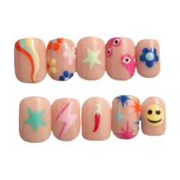 SOEZI Reusable Press On Nails Application Kit - Bold and Bright image 1