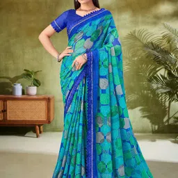 Pandadi Saree Women Geometric Printed Embellished Sarees-24
