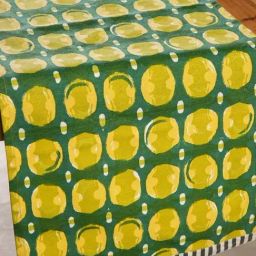 Freedom Tree Marica Pure Cotton Yellow Table Runner-25
