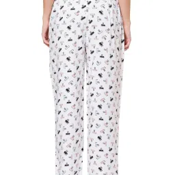Soie White Printed Pyjamas image 2